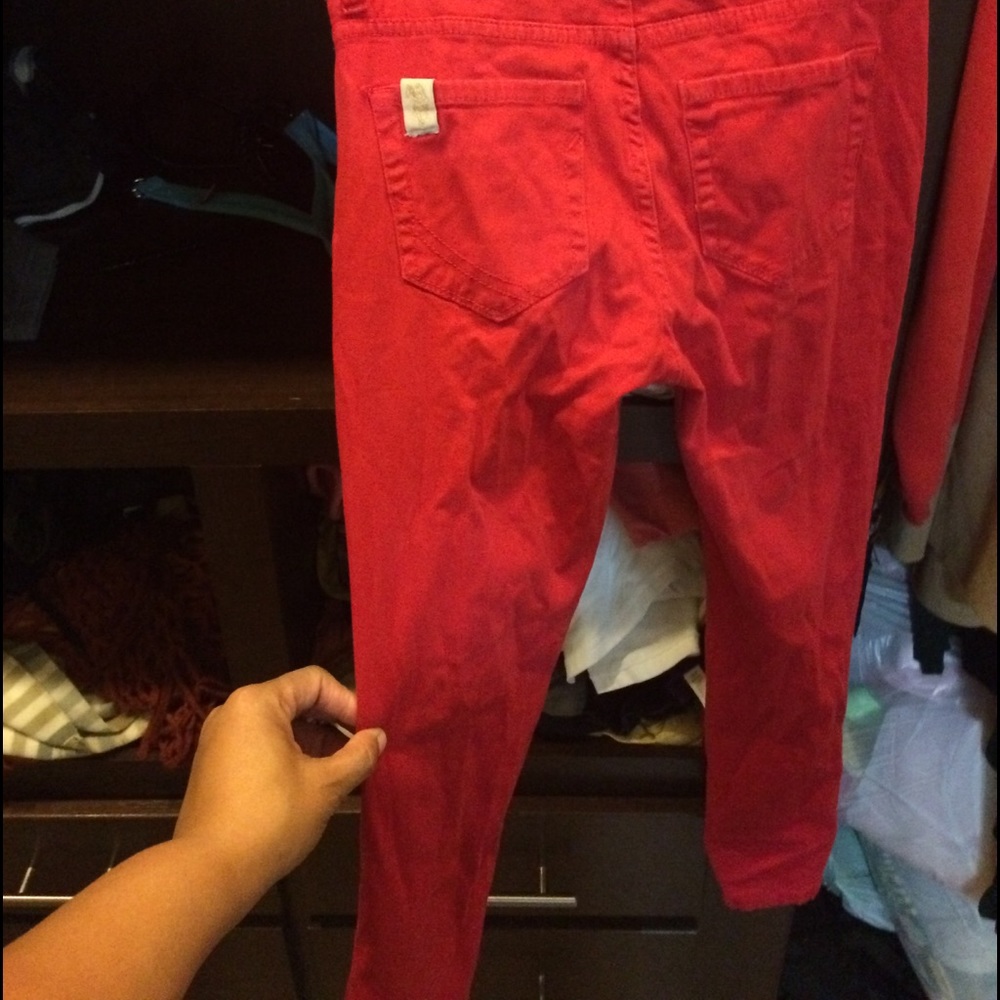 Red jeans